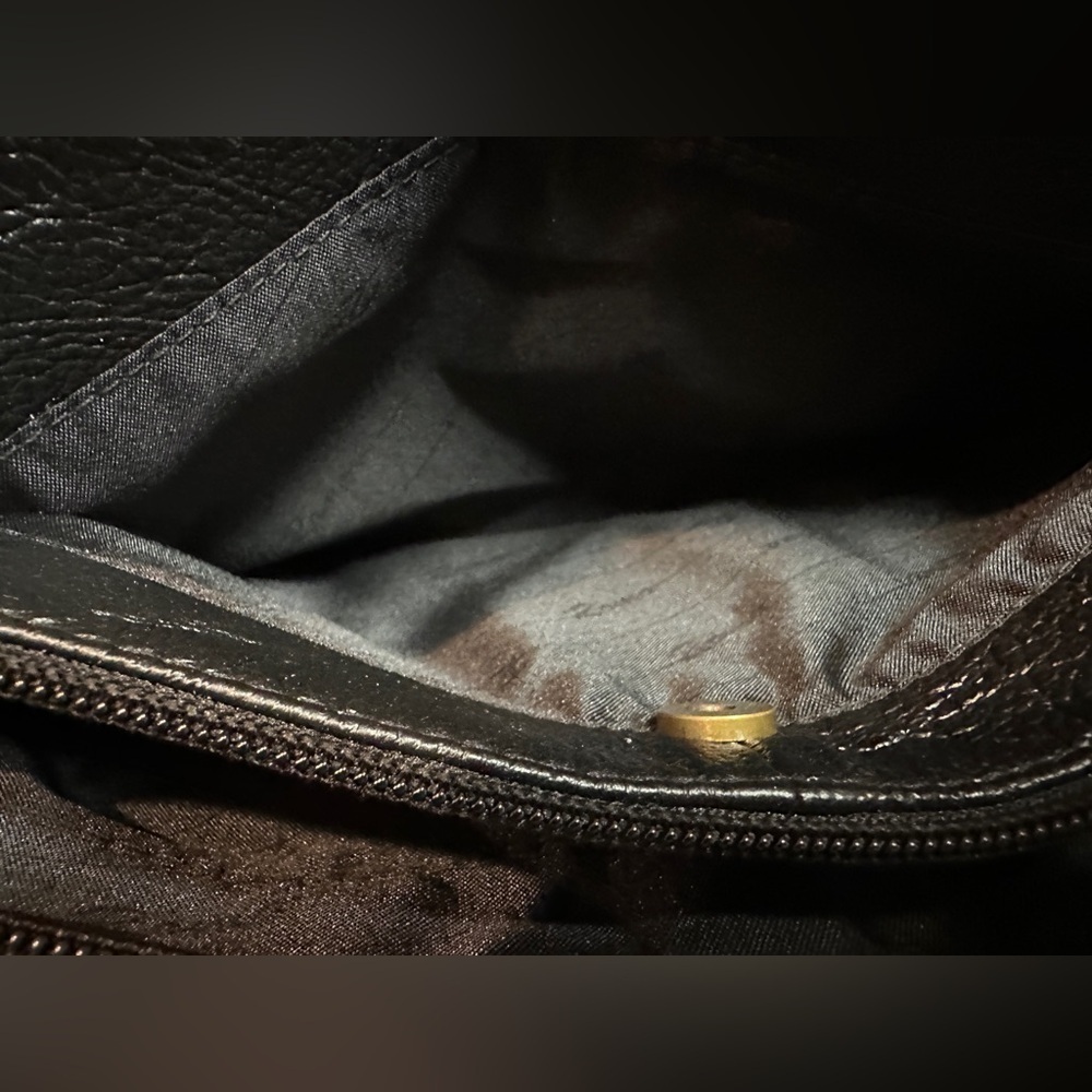 NWT Roma Leather Locking Concealment Purse Black Dual Handle Med Sz Multi Pocket - Picture 11 of 16